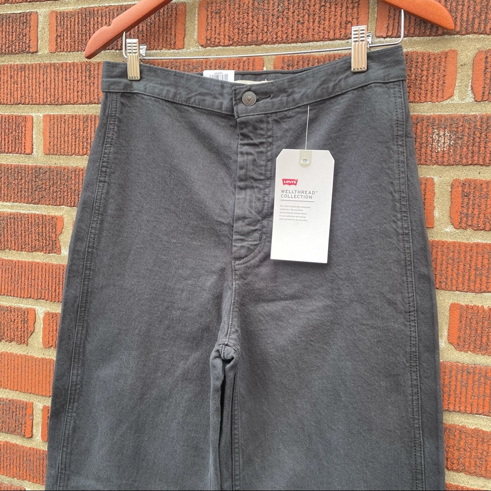 🆕 Levi’s Ribcage Wide Leg High Rise Pants Hemp - Picture 4 of 16